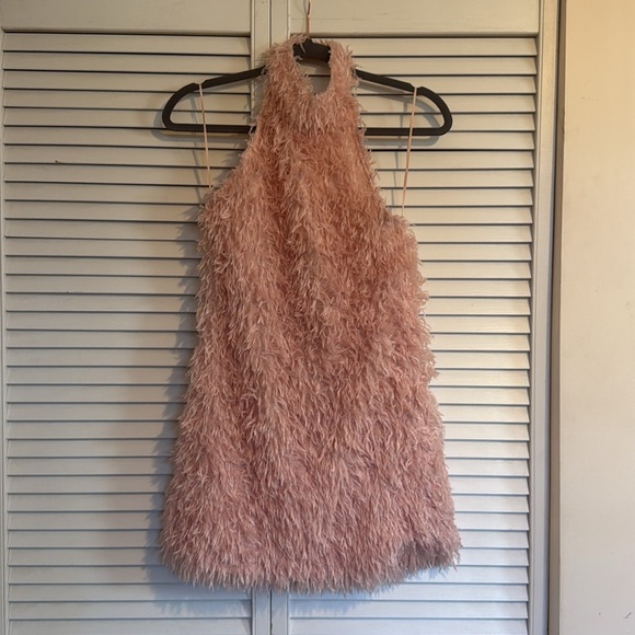 Zara FEATHERY KNIT HALTER DRESS xS - Picture 4 of 6